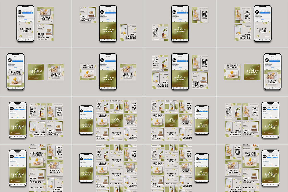 Instagram Post Mockup Bundles, an iPhone Mockup by Graphic Aesthetic (Photo 2 of 22)