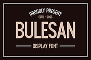 Bulesan, a Sans Serif Font by lelevien (Thumbnail 1 of 6)