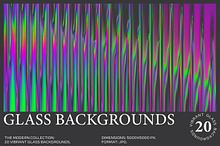 20 Vibrant Glass Backgrounds by  in Graphics