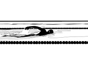 Swimming Sport Silhouette Vector Bun, an Illustration by jahid234 (Thumbnail 12 of 51)