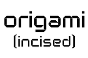 Origami Incised, a Font by ArtyType (Thumbnail 2 of 3)