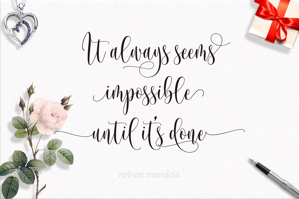 Someday Script Font, a Script Font by Byuly Ayika (Photo 9 of 12)