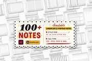 100+ Editable Notes Bundle Pack, a Stationery Template by MNT-Creator (Thumbnail 1 of 5)