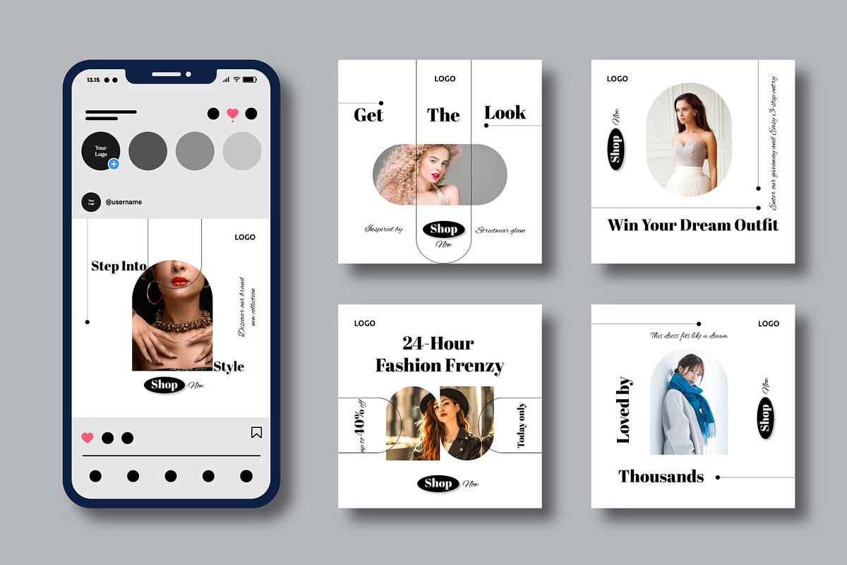 Modern Fashion Social Media Post preview 2