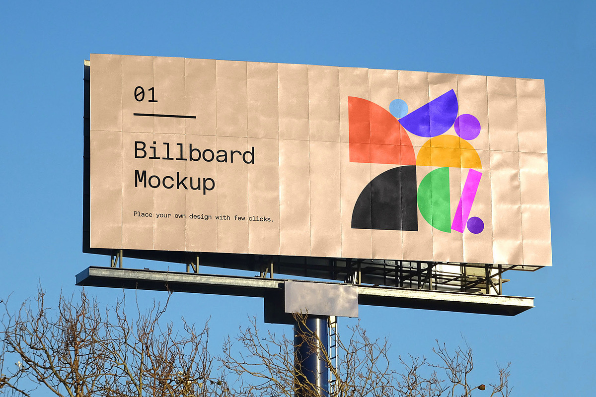 Billboard Poster Street Mockup, an Advertising Mockup by Asylab (Photo 1 of 5)