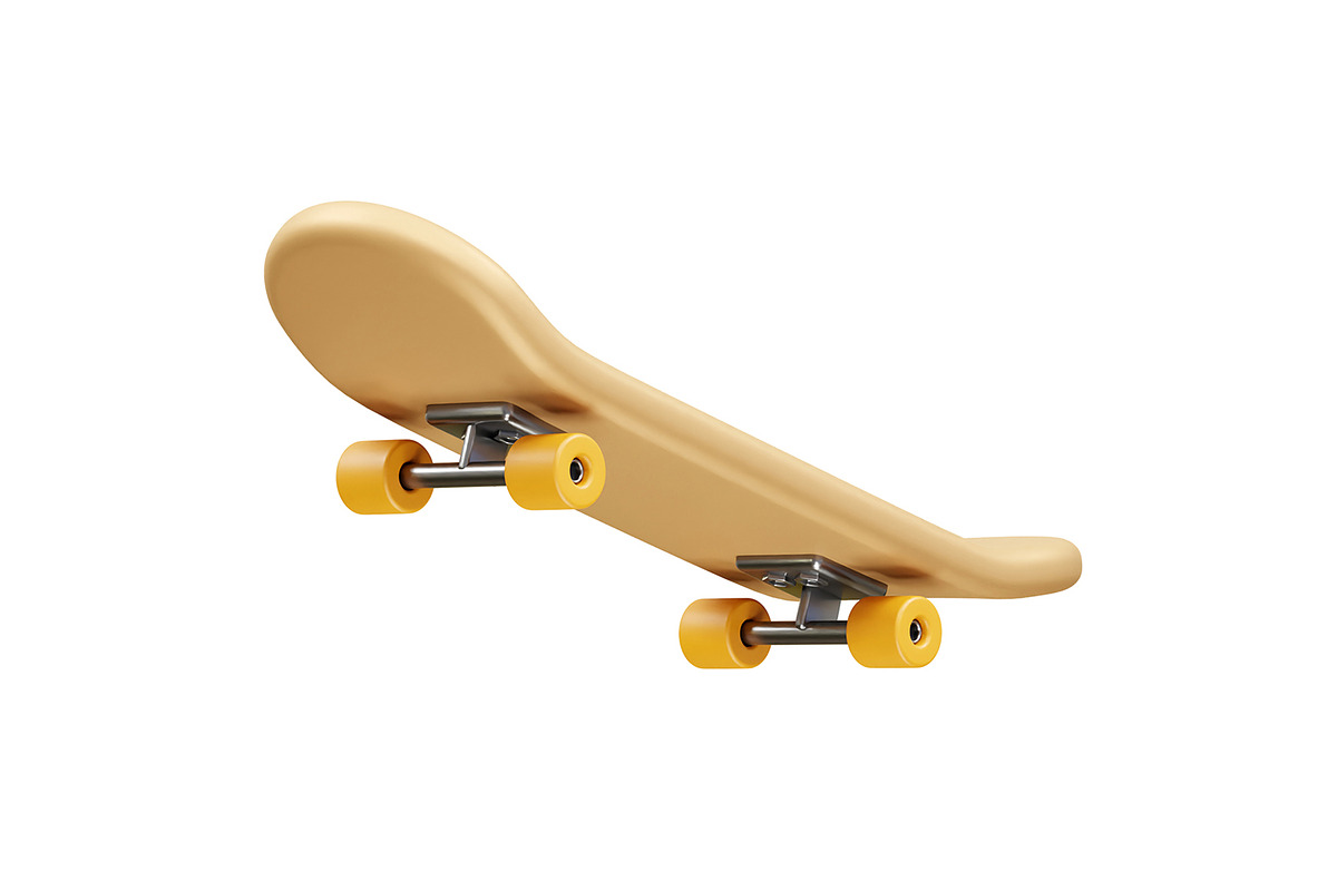skateboard icon illustration 3d, a Sport Illustration by fahad121