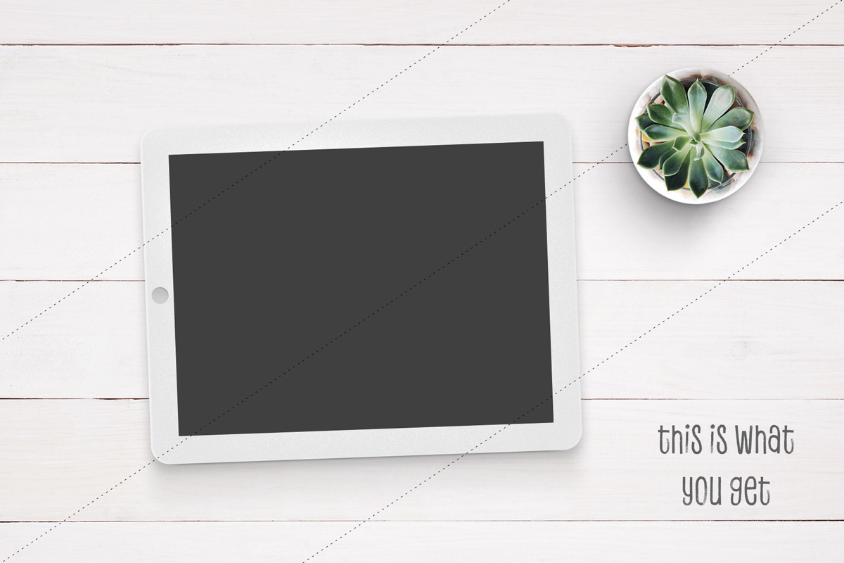 iPad™ Mockup with Succulent, an iPad Mockup by Hype Your Prints (Photo 4 of 5)