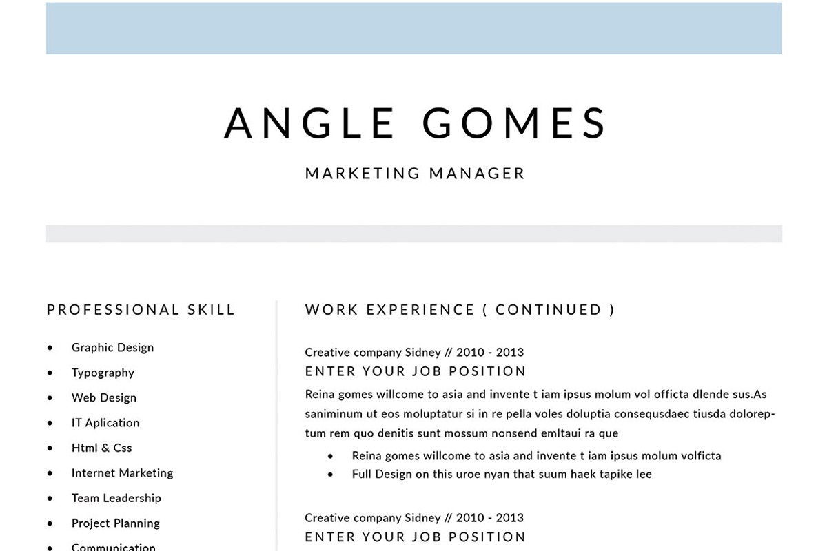 Resume Template 4 Page | Angle, a Resume Template by Symie Design (Photo 5 of 7)