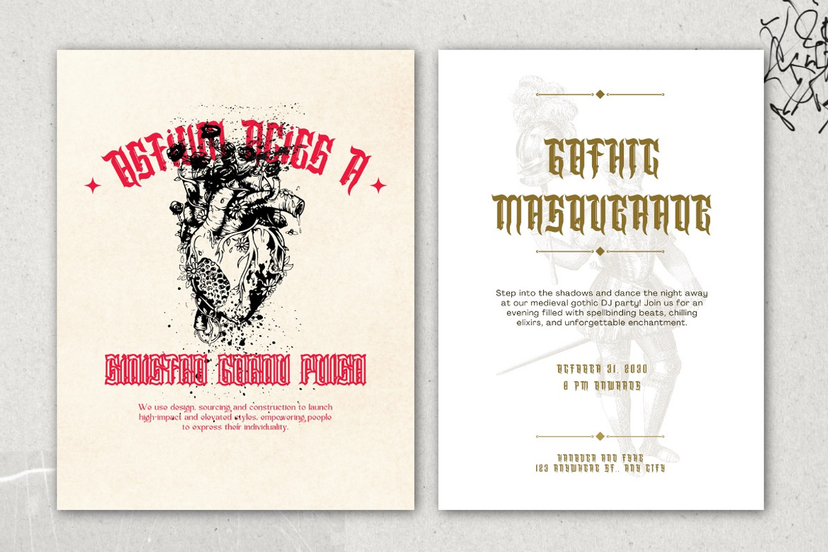 Angelo Thrufh - Modern Blackletter, a Blackletter Font by Dhabee (Photo 15 of 15)