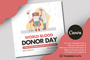 World Blood Donor Day Canva Template, a Design Template by TemplateCastleStore (Thumbnail 2 of 4)