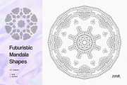Futuristic Mandala Vector Shapes, a Graphic by dvtchk (Thumbnail 6 of 7)