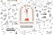 Travel Map Creator Collection, an Illustration by Happy Monday Creative (Thumbnail 22 of 22)