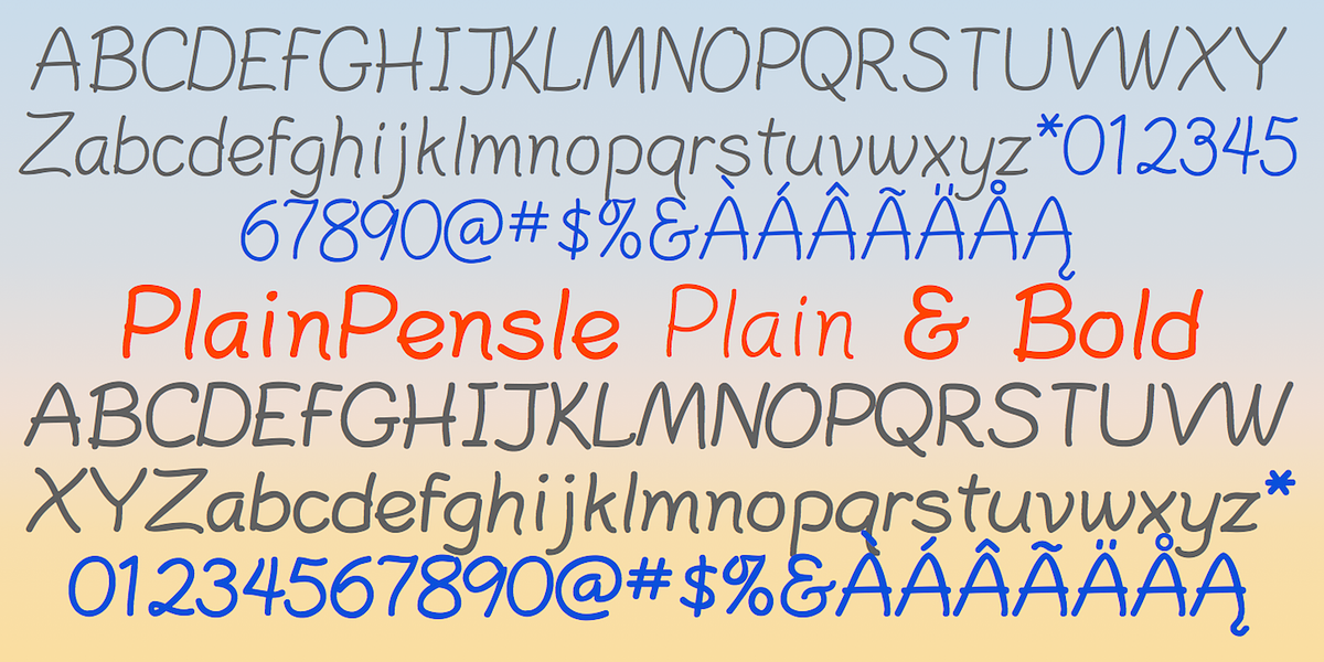 PlainPensle, a Handwritten Font by Ingrimayne Type (Photo 4 of 7)