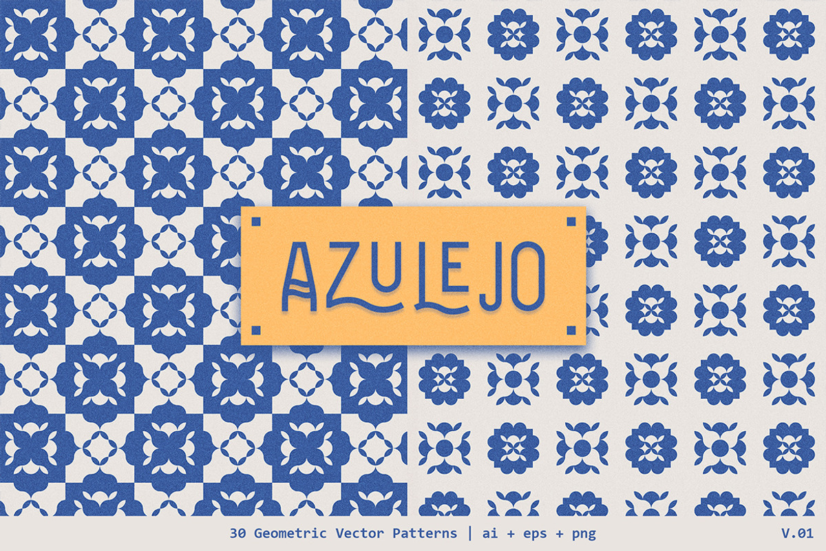 Azulejo Geometric Patterns | V01, a Pattern Graphic by dvtchk (Photo 4 of 10)