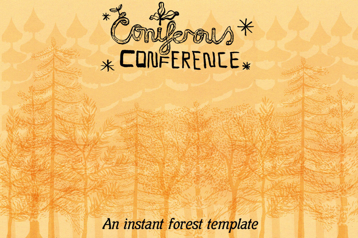 (Vector) Coniferous Conference, a Texture Illustration by Ed J Brown (Photo 3 of 4)