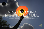 Vinyl Record Mockup Bundle, a Merchandise Mockup by creatsy5 (Thumbnail 1 of 28)