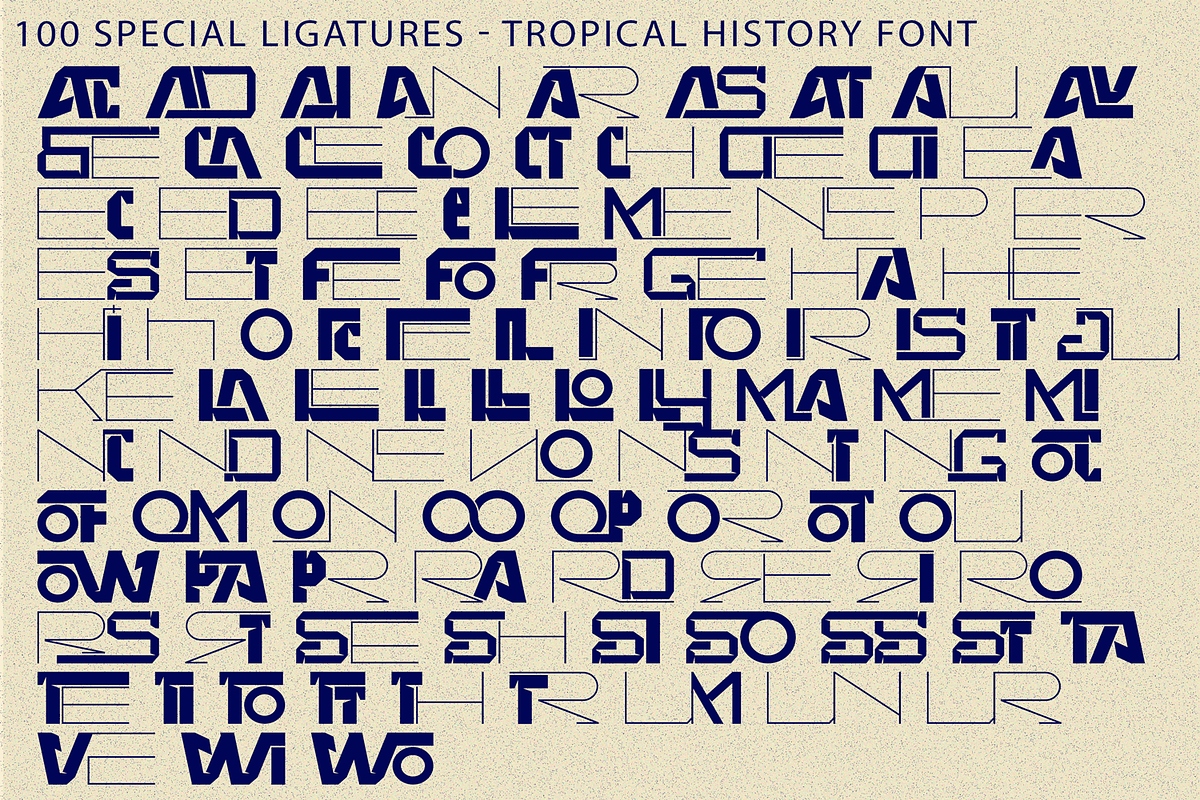 Tropical History - Futuristic Font, a Sans Serif Font by 177Studio (Photo 8 of 8)