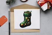 Christmas Stockings Watercolor Bundl, an Illustration by RobertsArt (Thumbnail 4 of 7)