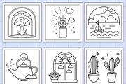 Minimal Art Coloring Book Bold Easy, a Decorative Illustration by Design Station (Thumbnail 6 of 6)