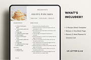 Modern Recipe Template for Canva, a Card Template by OrganizationOasisRo (Thumbnail 2 of 10)
