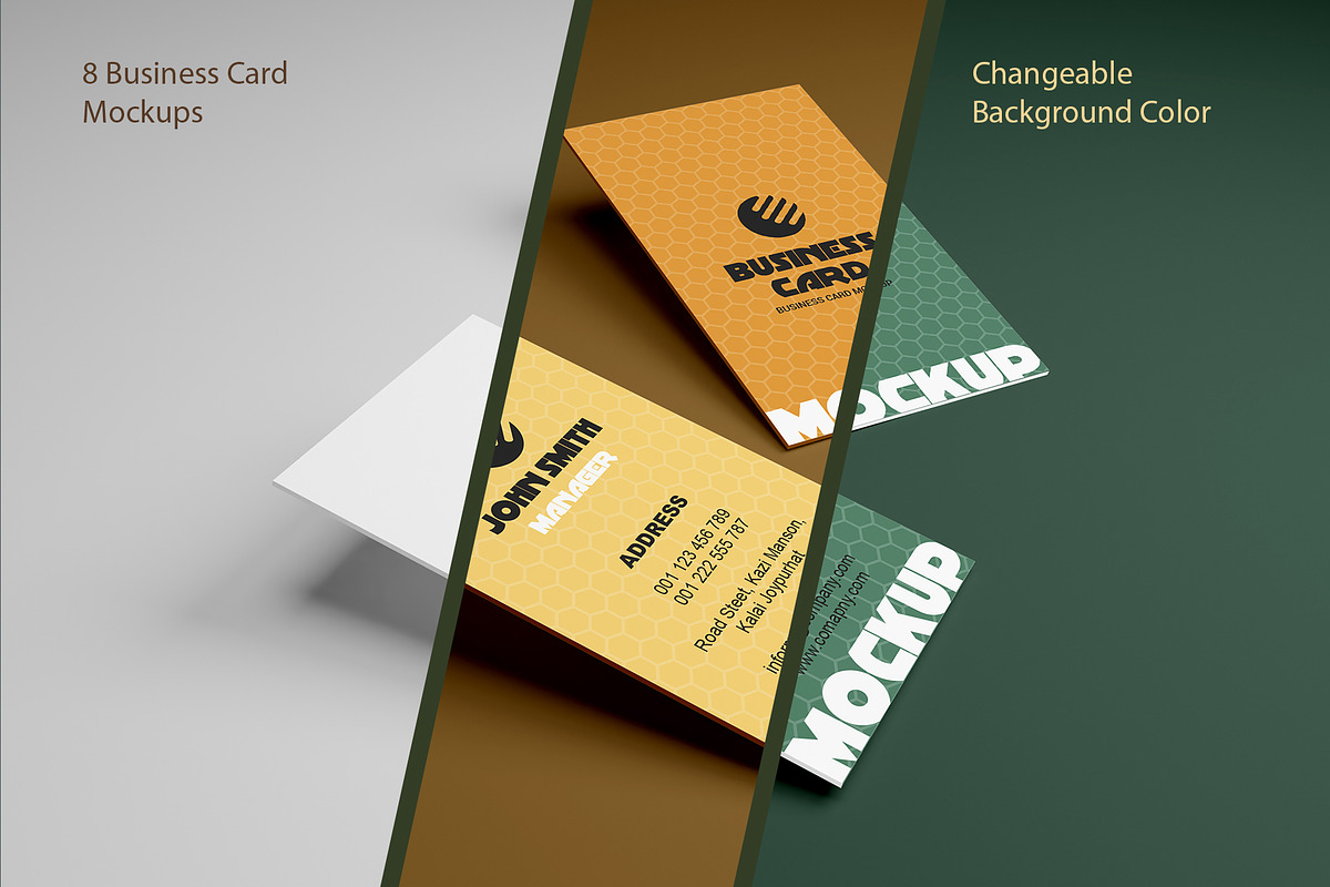 Vertical Business Card Mockups, a Product Mockup by alimran24 (Photo 4 of 12)