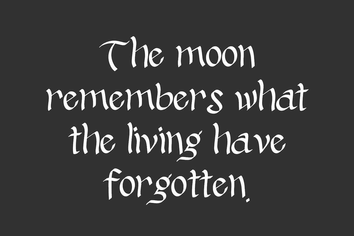 Silent Hollow - A Display Font, a Handwritten Font by Beck McCormick (Photo 9 of 10)