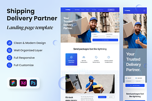 Shipping & Delivery Landing Page