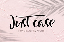 Just Case Modern Script Font