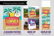 4 Seasons Posters (Mock-Up), a Flyer Template by himoki (Thumbnail 5 of 5)