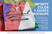 Infinity Color T-Shirt Mockups, a Shirt Mockup by GraphicHero (Thumbnail 1 of 5)
