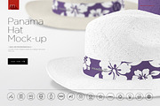 Panama Hat Mock-up, a Hat Mockup by Mocca Mockups Store (Thumbnail 1 of 5)