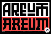 AREUM Display Font, a Sans Serif Font by Webhance Studio (Thumbnail 1 of 10)