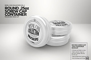 Round Screw Cap Tin Container Mockup, a Cups & Container Mockup by INCDesign (Thumbnail 2 of 5)