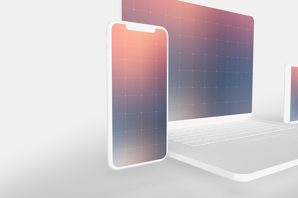 White Device Displays Mockup Pack, an iPhone Mockup by City Poster Mockups (Photo 9 of 15)