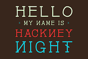 Hackney Night - Font, a Slab Serif Font by David is Creative (Thumbnail 1 of 4)