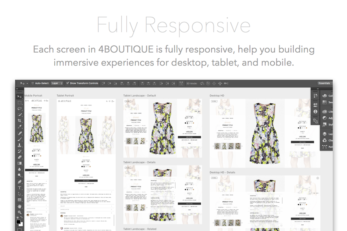 4Boutique Ecommerce UI KIT Bundle, an UI Kit Template by 4EB Studio (Photo 4 of 10)