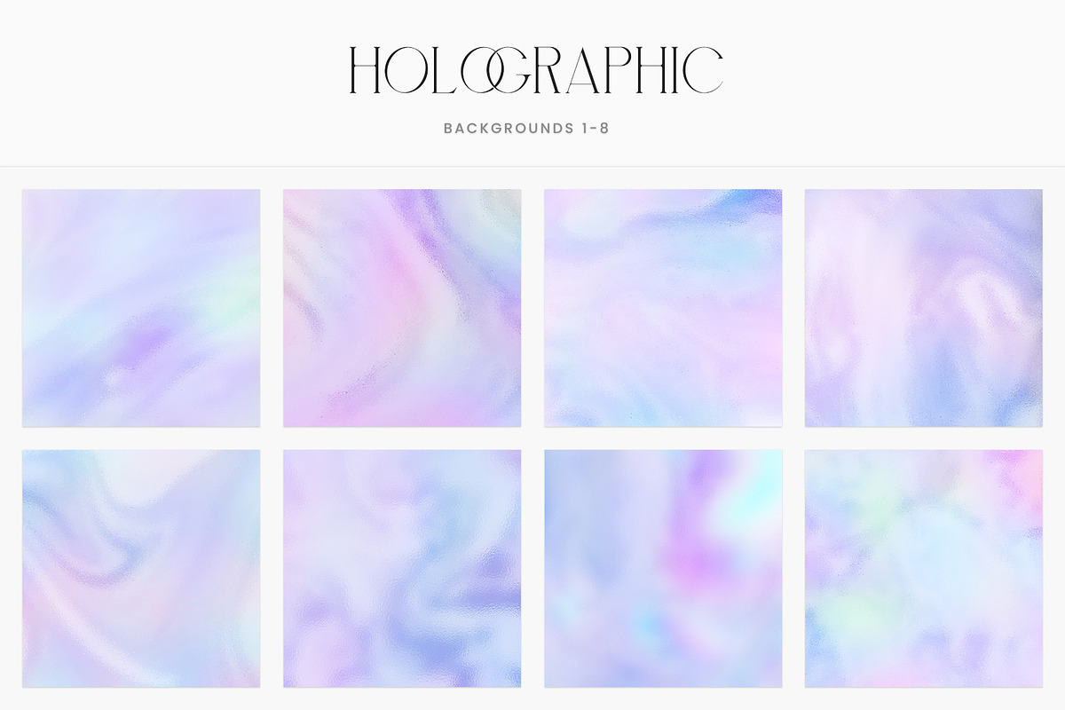 Holographic Foil Paper Textures, a Texture Graphic by Aurora Graphics (Photo 3 of 5)
