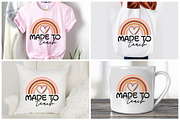 Made To Teach Rainbow Heart SVG, an Object Graphic by BeeCraftR (Thumbnail 4 of 5)