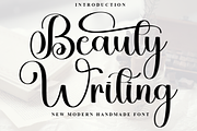 Beauty Writing, a Handwritten Font by FreshTypeINK (Thumbnail 1 of 8)