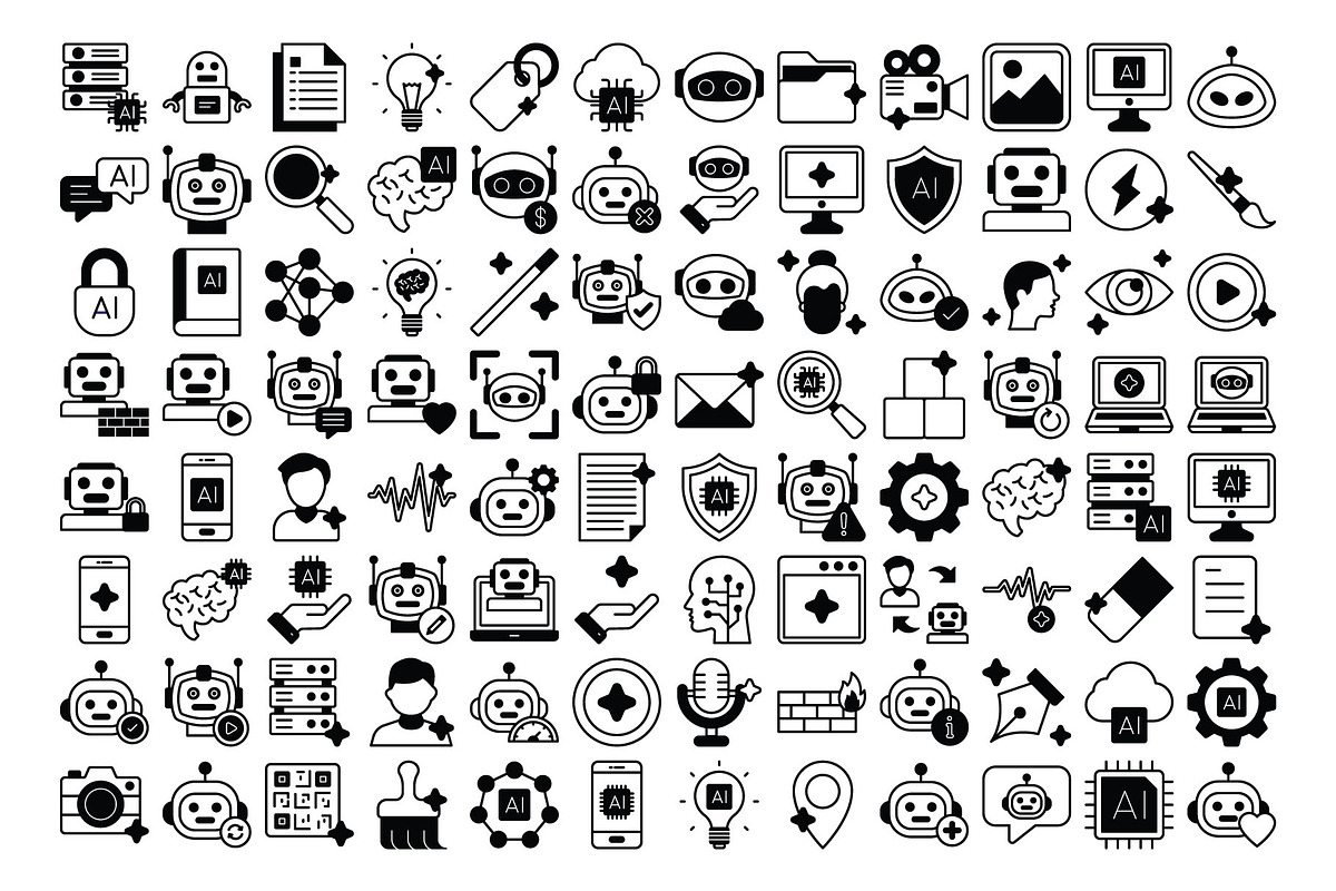 Infinity Blue Artificial Icons Pack, an Icon by Vector Portal (Photo 3 of 5)