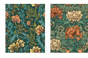 Seamless pattern with flowers, an Illustration by Pundateam (Thumbnail 5 of 5)