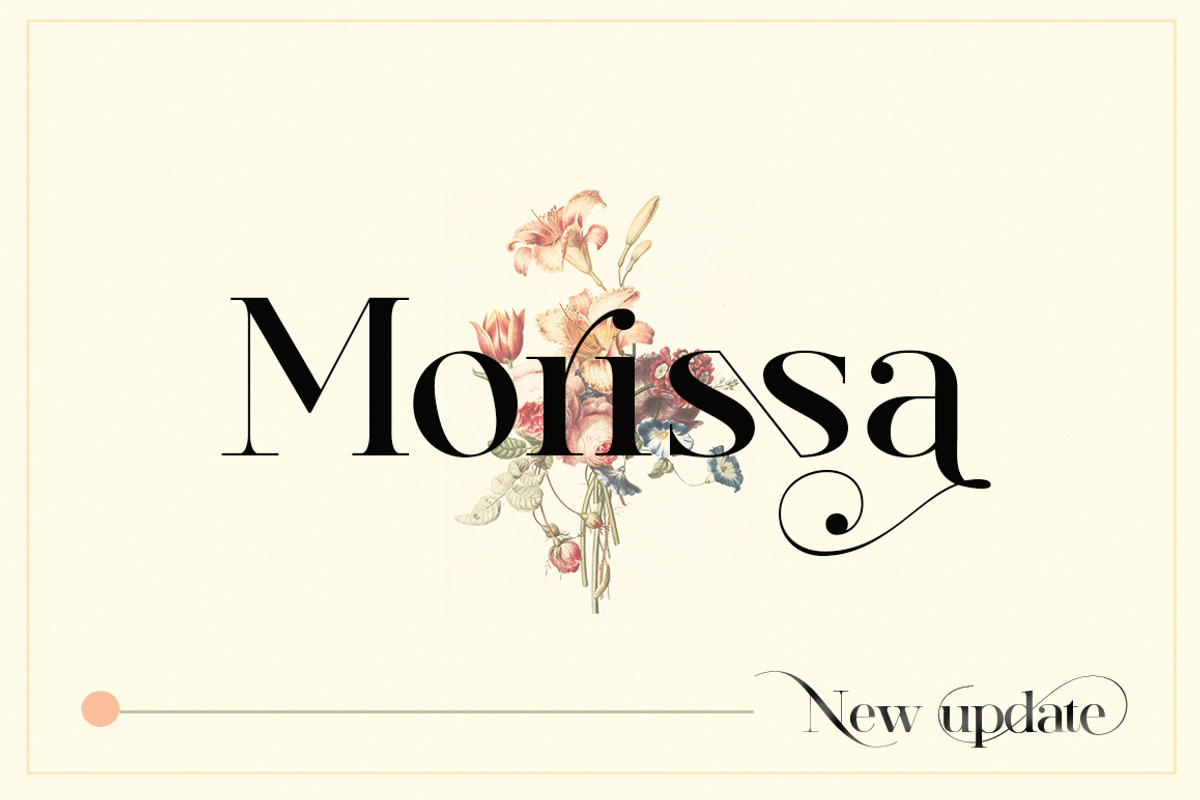 Morissa | Elegant serif, a Serif Font by Areatype (Photo 1 of 21)