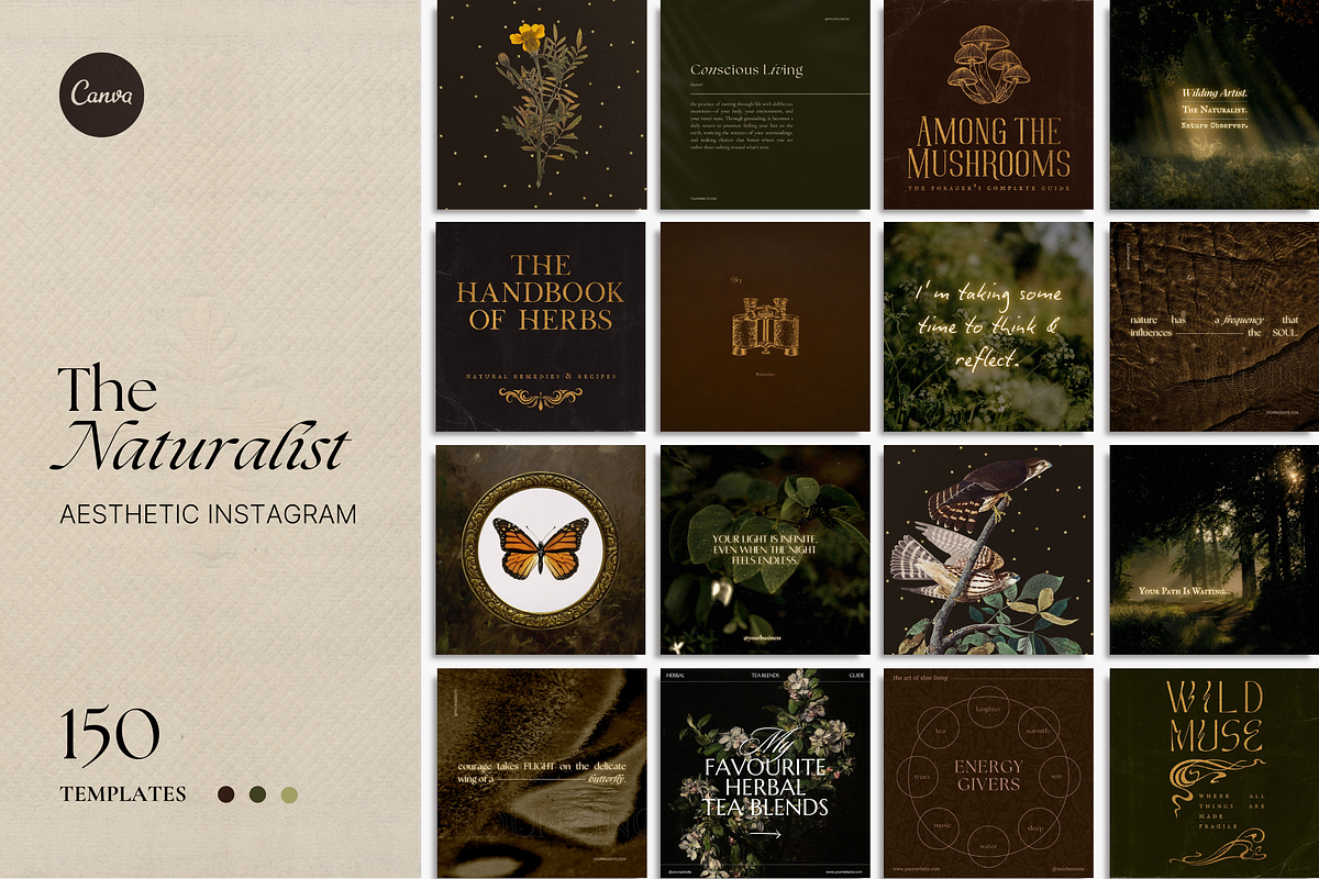 The Naturalist Social Media Bundle, a Social Media Template by The Flossy Finch (Photo 22 of 22)