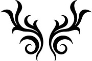 Black Tribal Tattoo Art Elements  bu, an Object Graphic by Creativeshirt (Thumbnail 9 of 10)