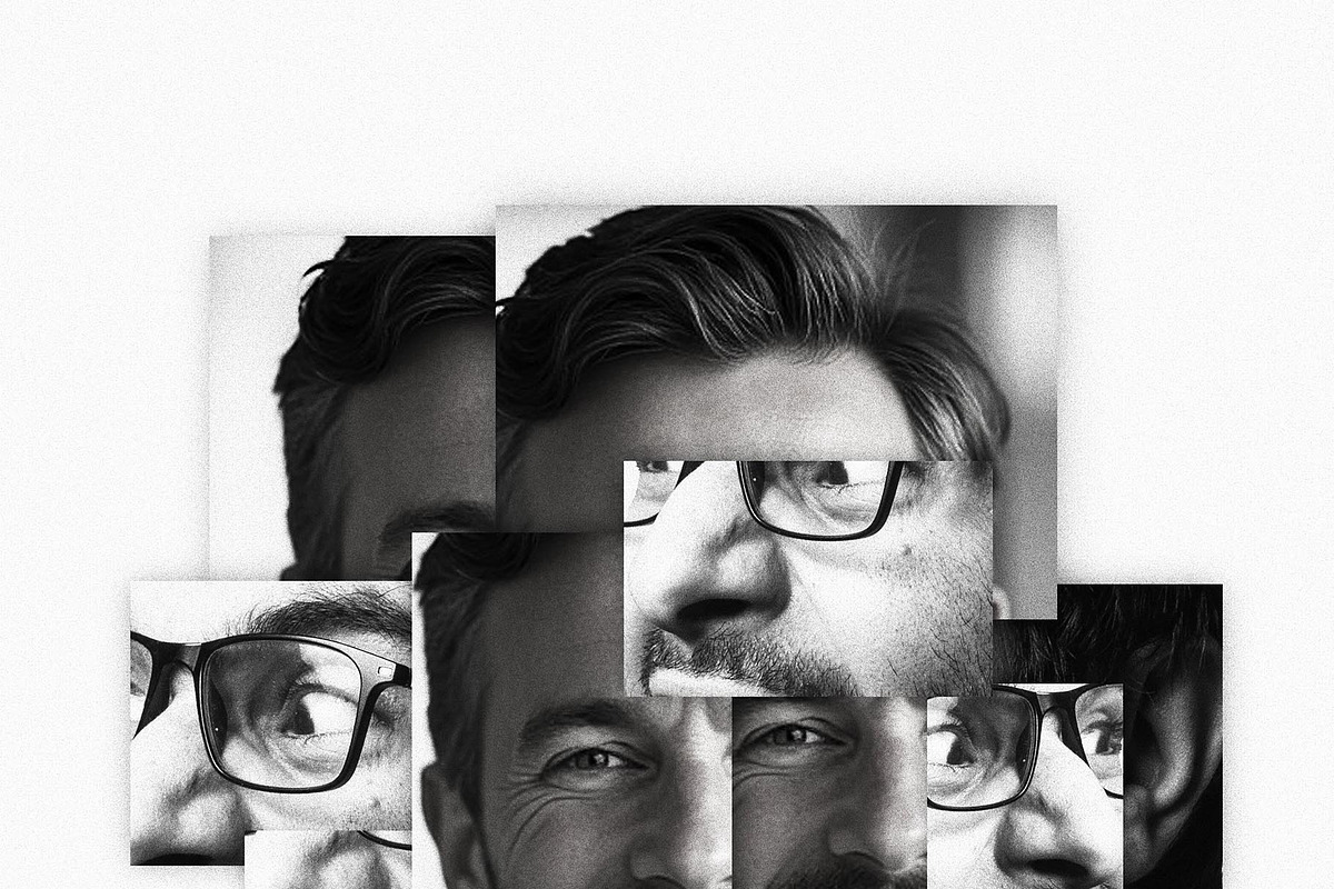 Portrait Fragmented Shapes Photo