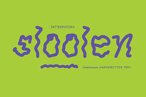 Sloolen Handwriting Font