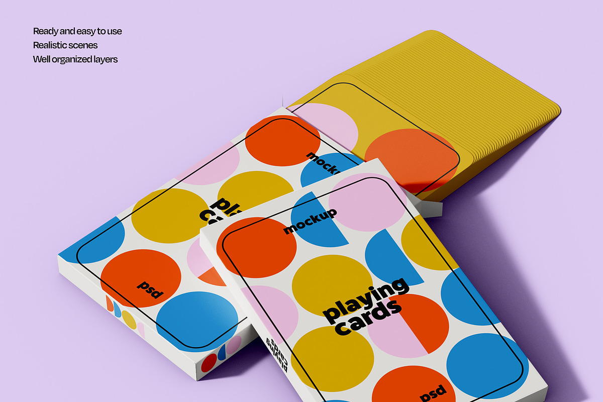 Playing Card Deck Mockup Set, a Packaging Mockup by Mego-studio (Photo 6 of 7)