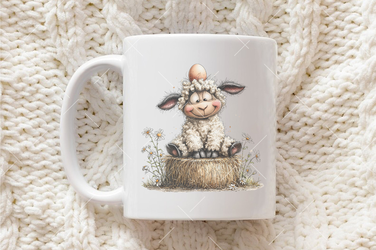 Whimsical Easter Farmhouse Clipart, an Illustration by OK Design (Photo 4 of 6)