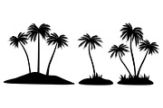 Palm trees silhouettes graphics SVG, an Illustration by IrinaShishkova (Thumbnail 3 of 4)