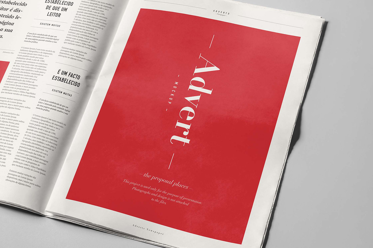 Newspaper Adverts Mock-up, an Advertising Mockup by Yogurt86 (Photo 8 of 9)